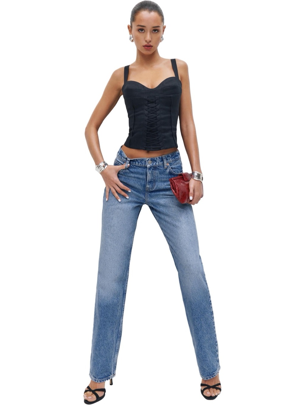 REFORMATION Abby Low Rise Straight Jeans Size 31